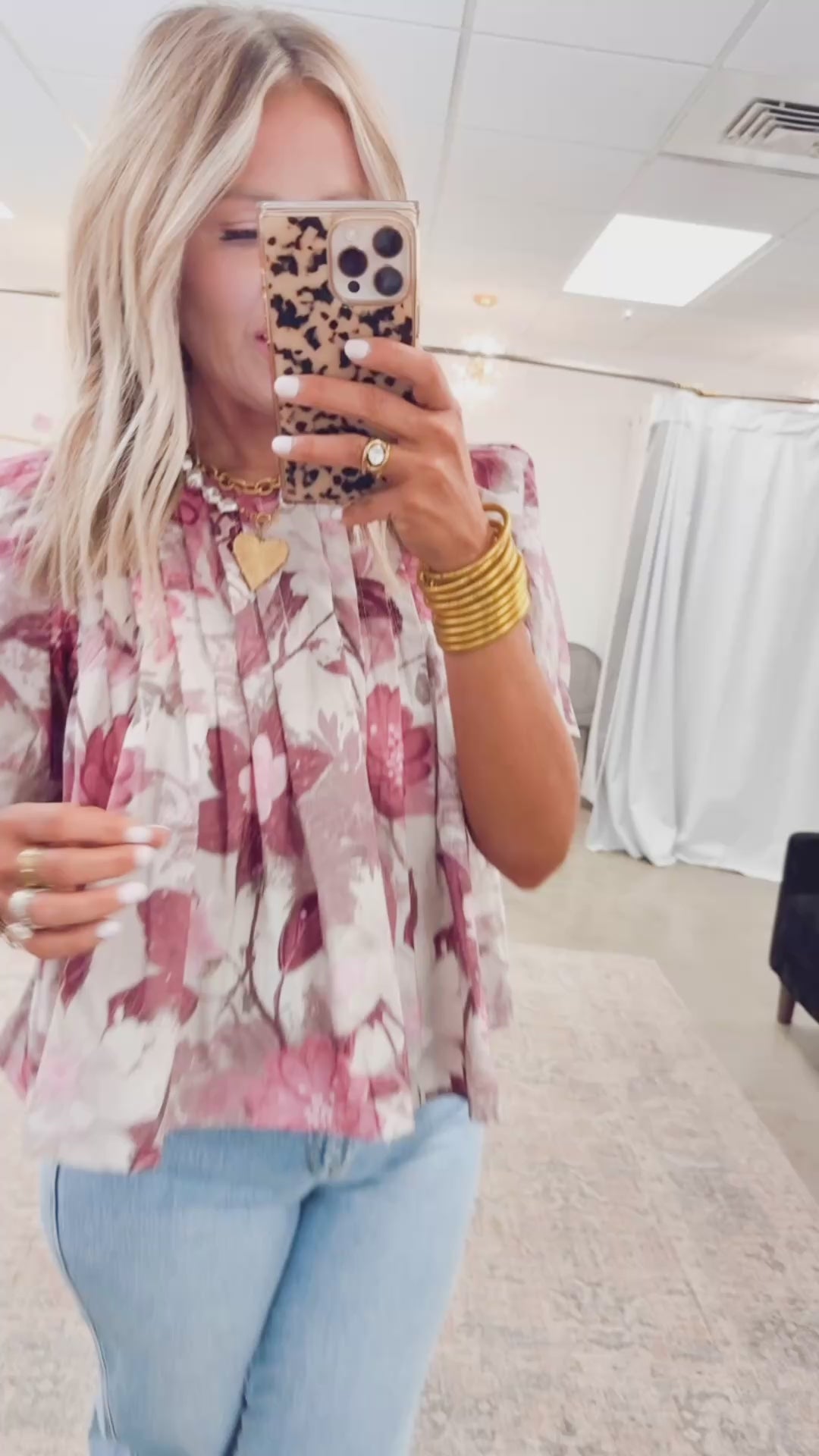 Azale Floral Print Blouse