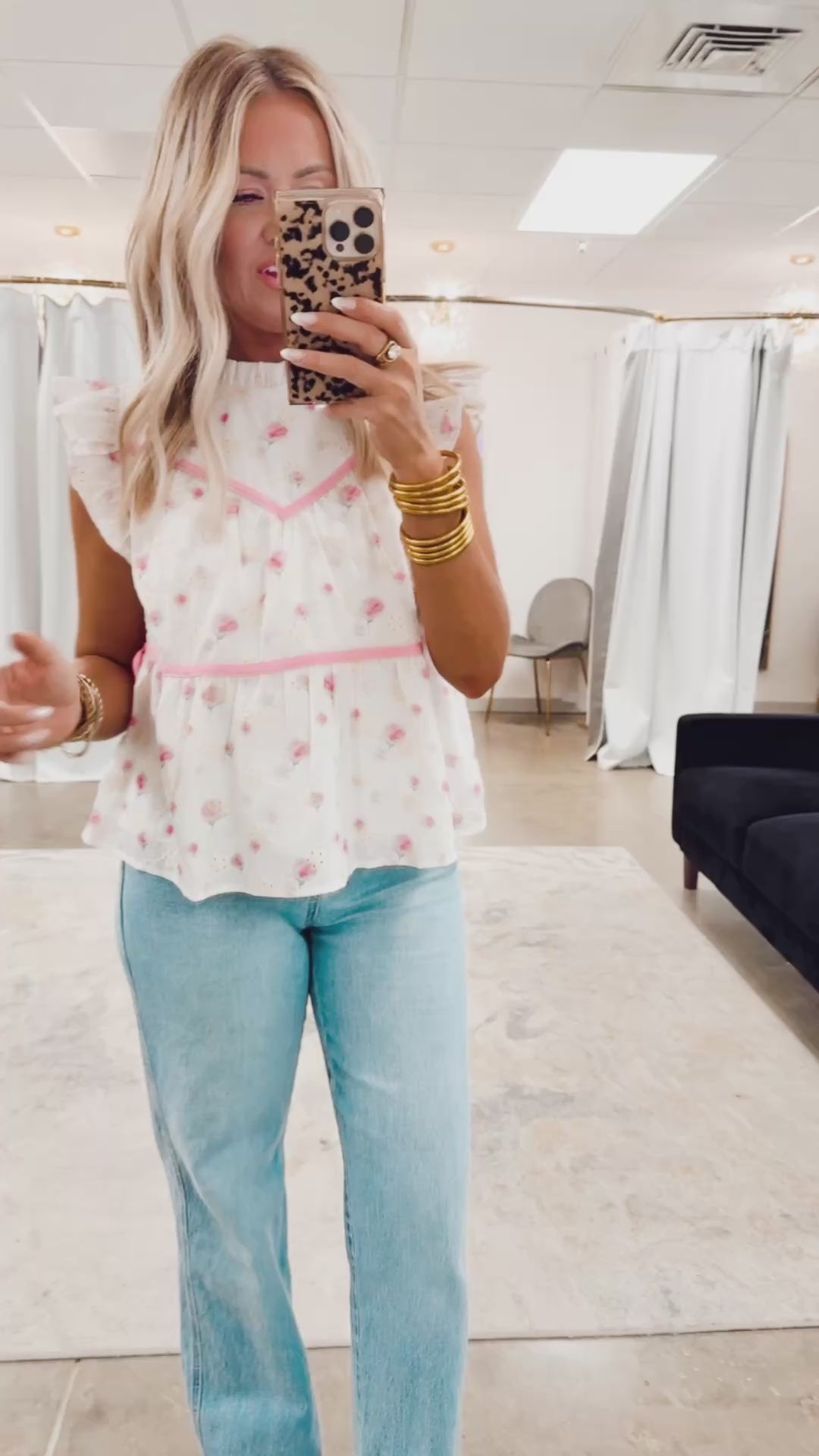 Camille Eyelet Top