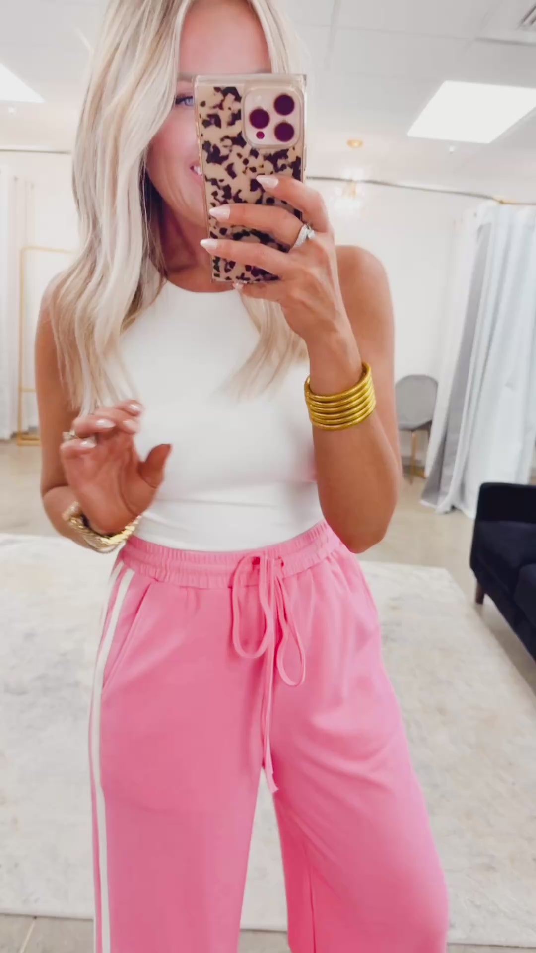 The Everyday Ease Pants- Pink
