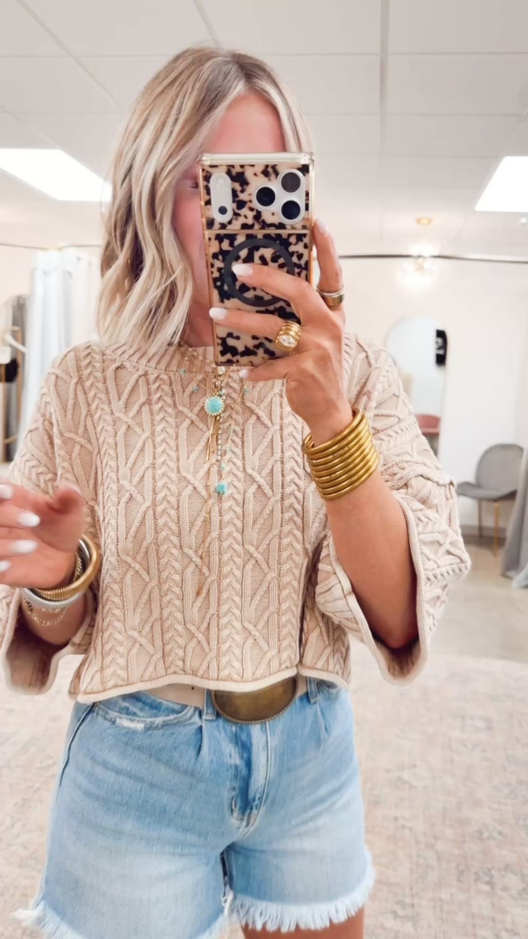 Afterglow Acid Wash Sweater