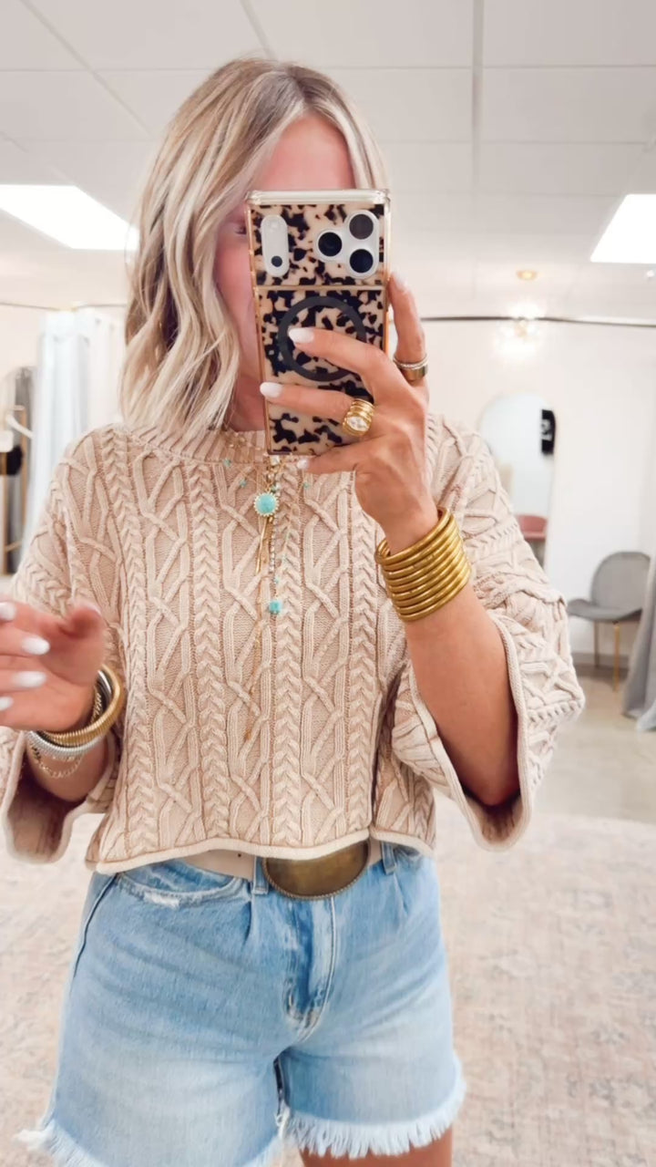 Afterglow Acid Wash Sweater