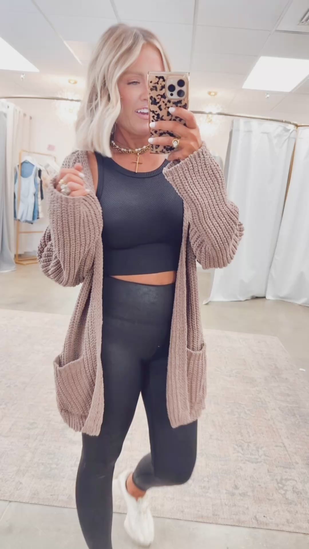 Hollow Pines Cardigan-Mocha