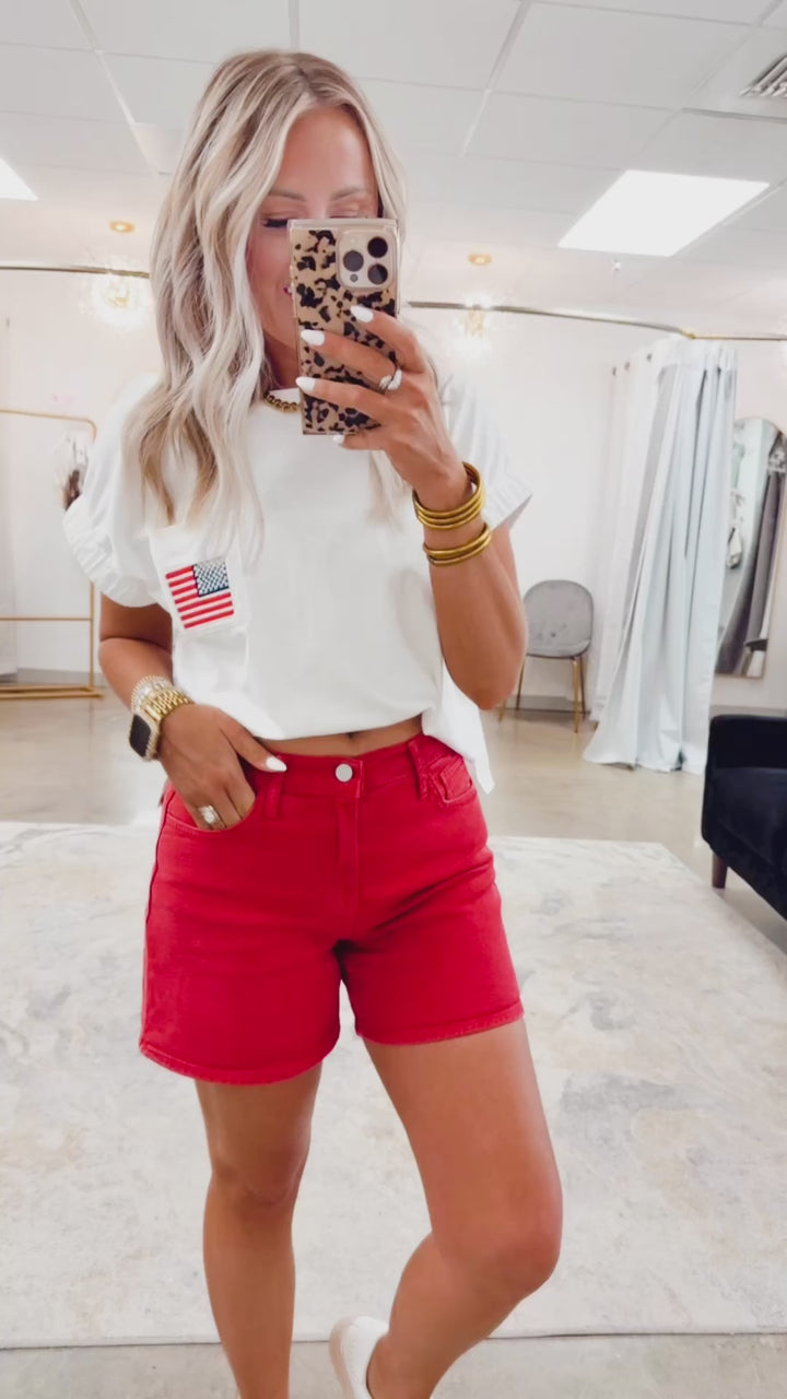 The All American Drop Shoulder Tee