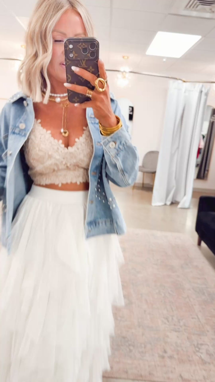 The Darling Dot Midi Skirt
