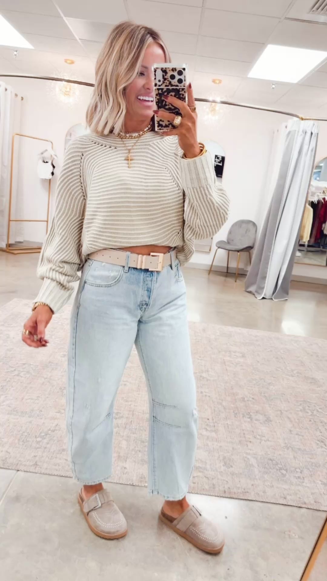 Tessa Ribbed Sweater-Cream