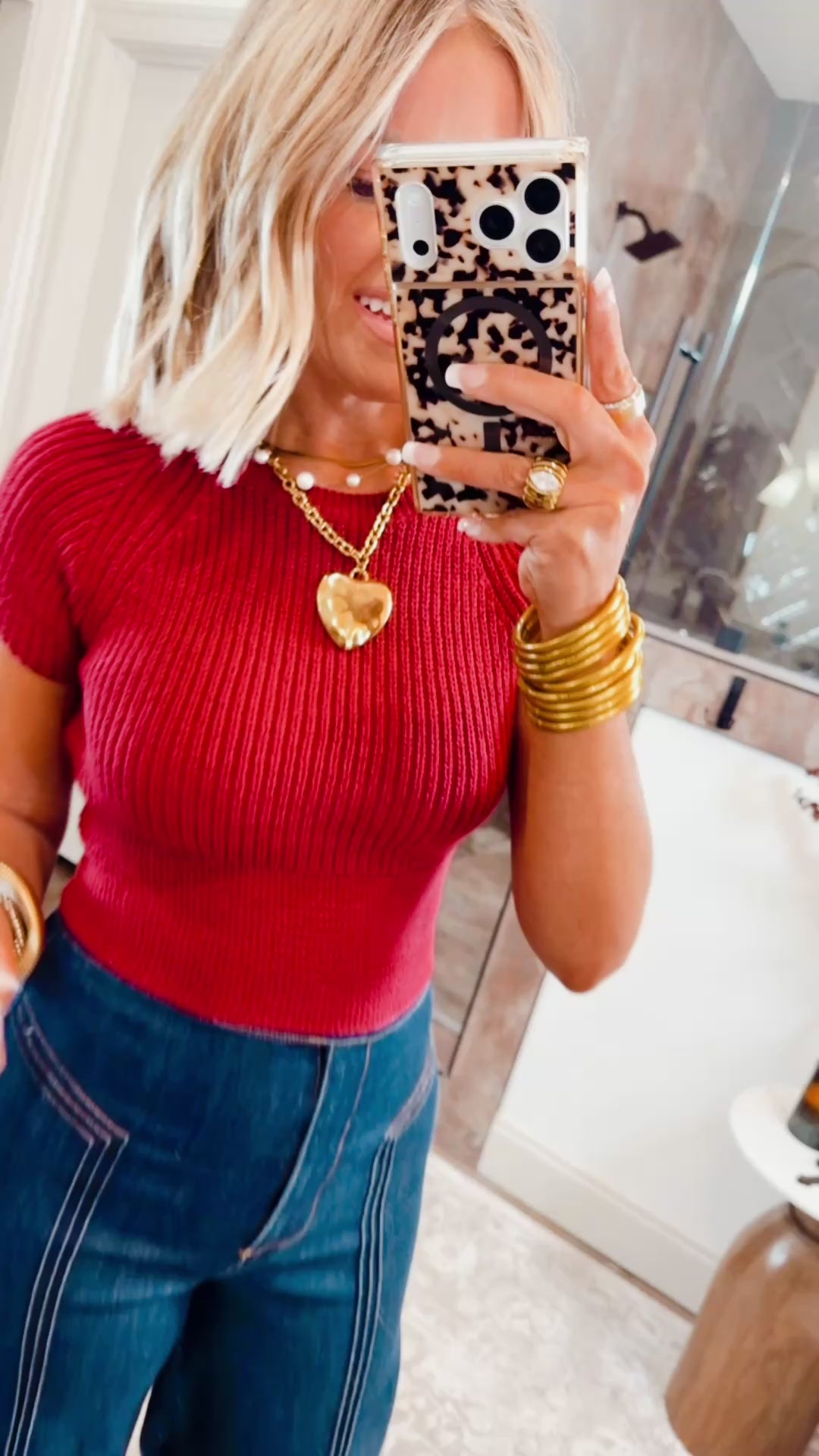 Felicity Tie Top-Ruby