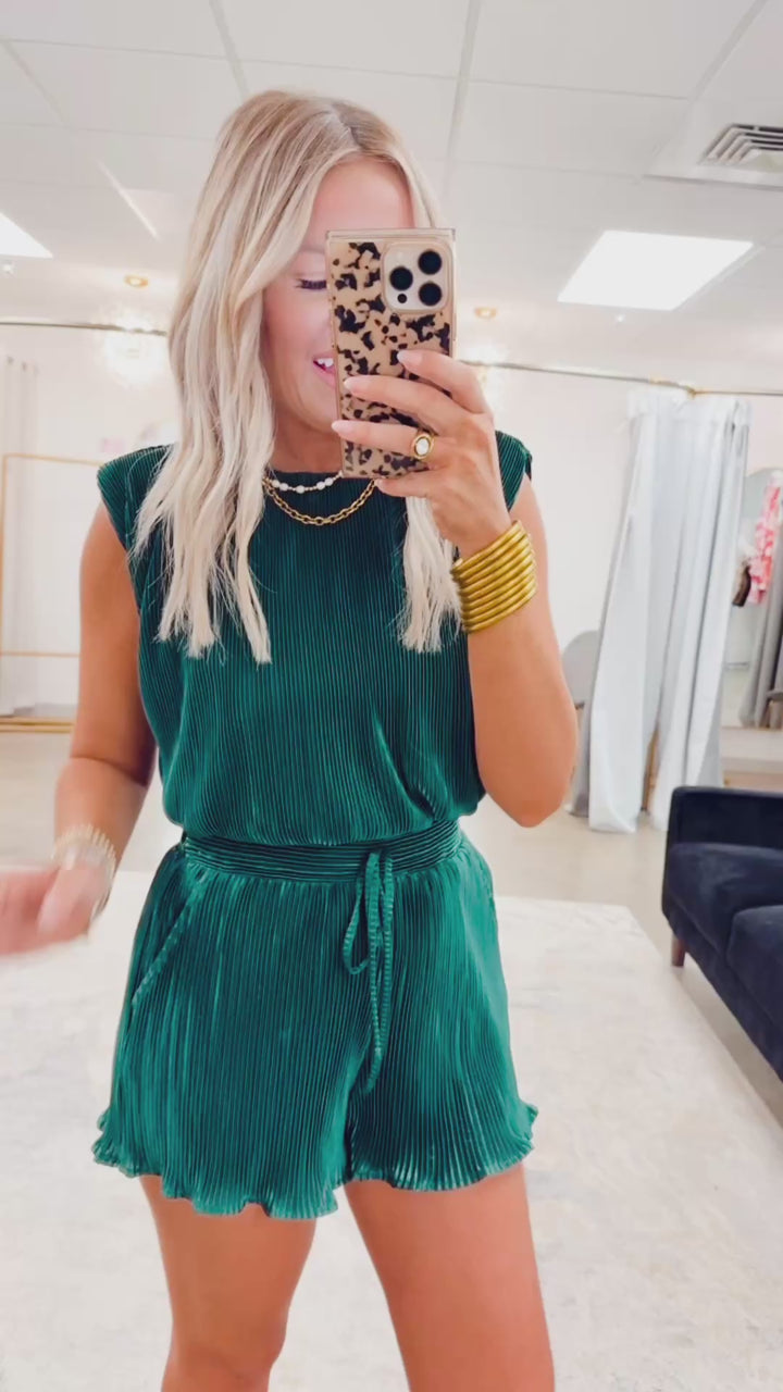 Sweet Escape Top & Shorts Set Green