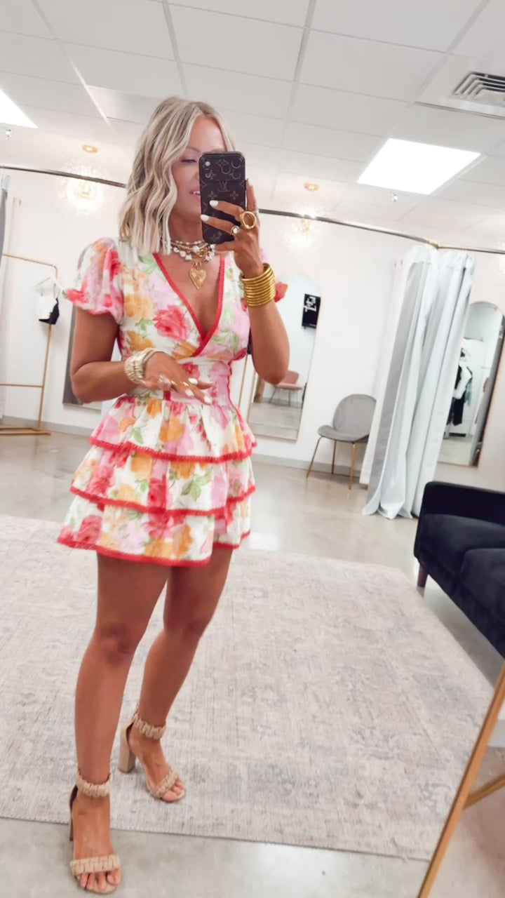 The Fleur Reverie Romper Dress