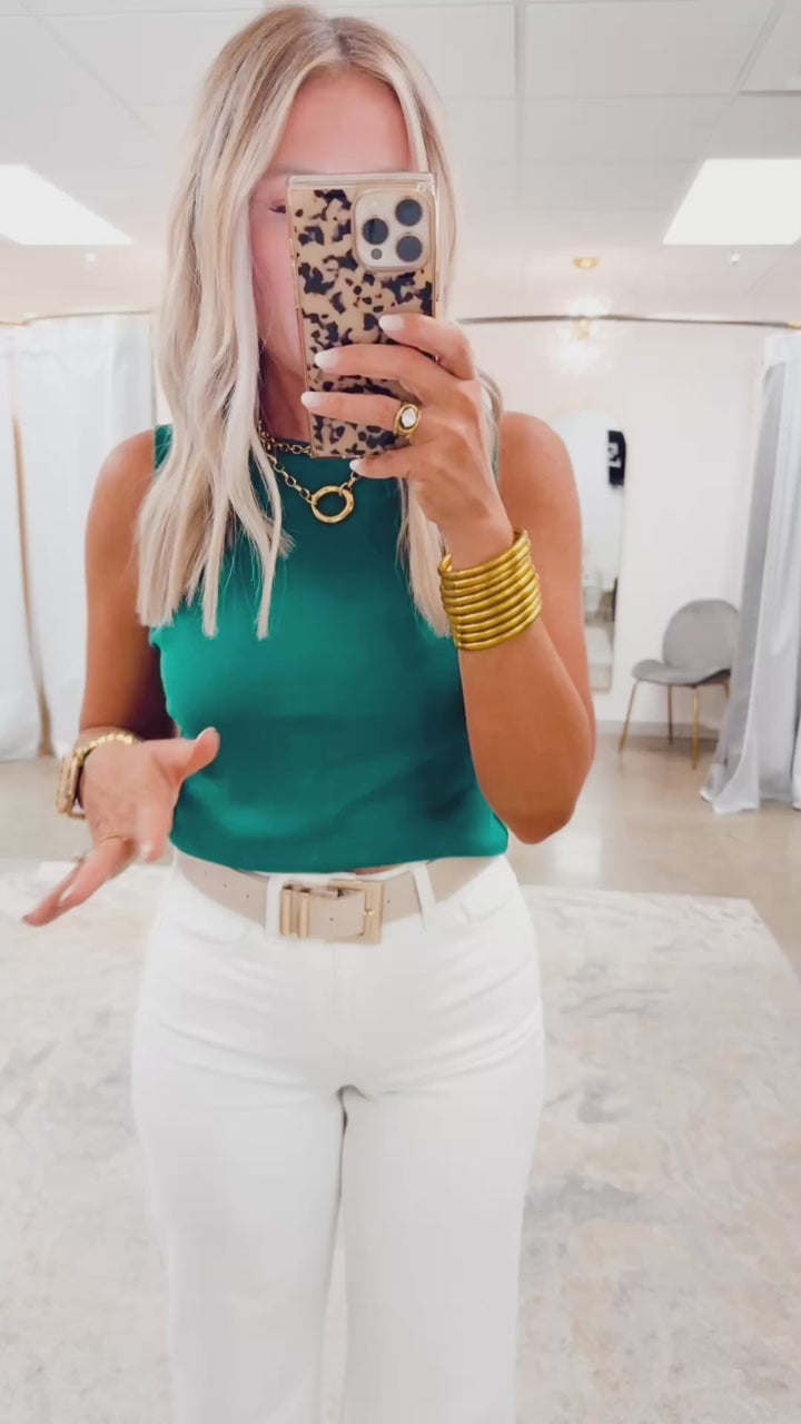 Simply Soft Tank-Green