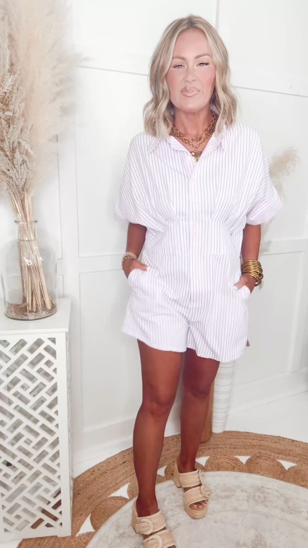 The Stripe Society Romper