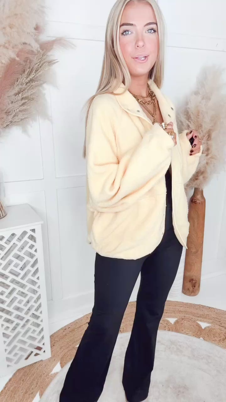The Aspen Sherpa Jacket-Yellow