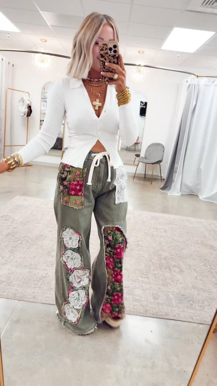 Petal Patch Pants