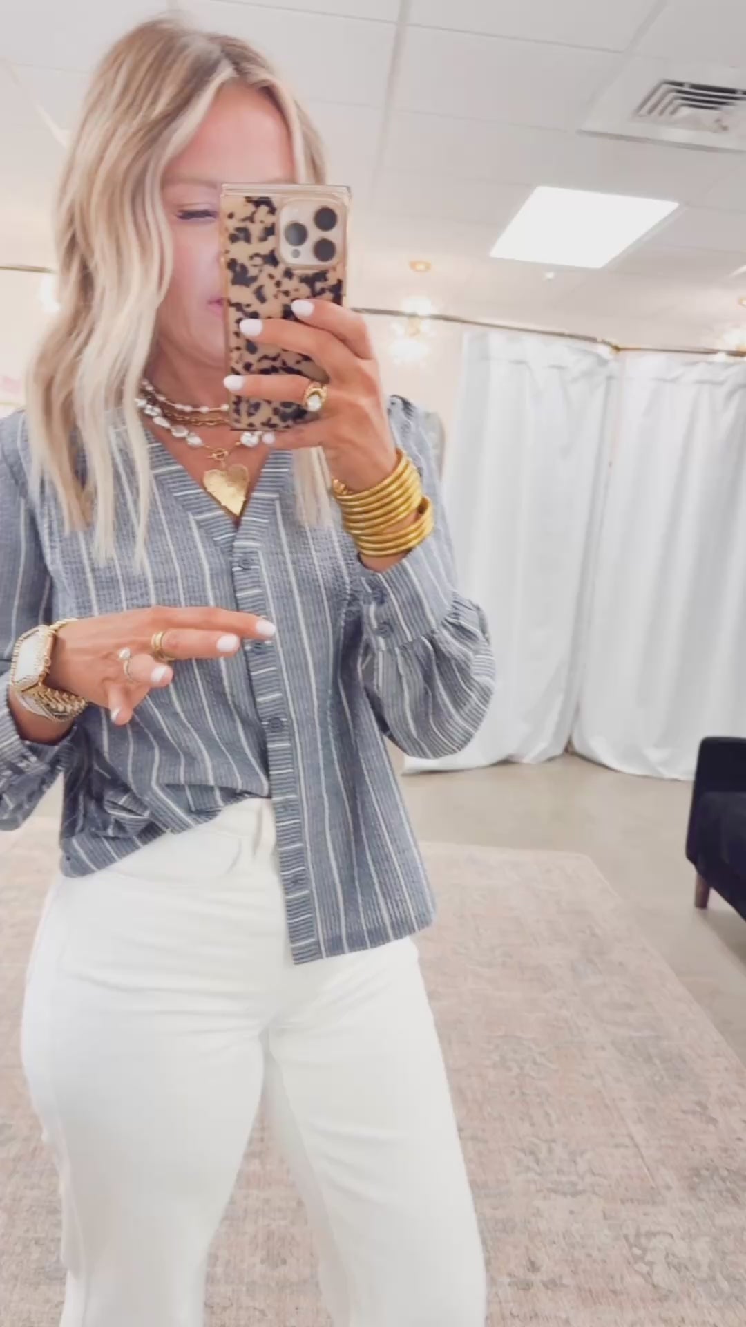 Piper Pinstripe Top