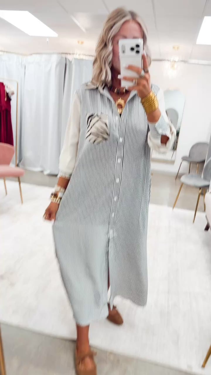 The Wild at First Stripe Dress