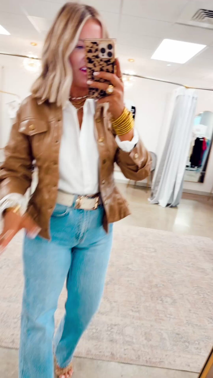 The Camila Faux Leather Jacket