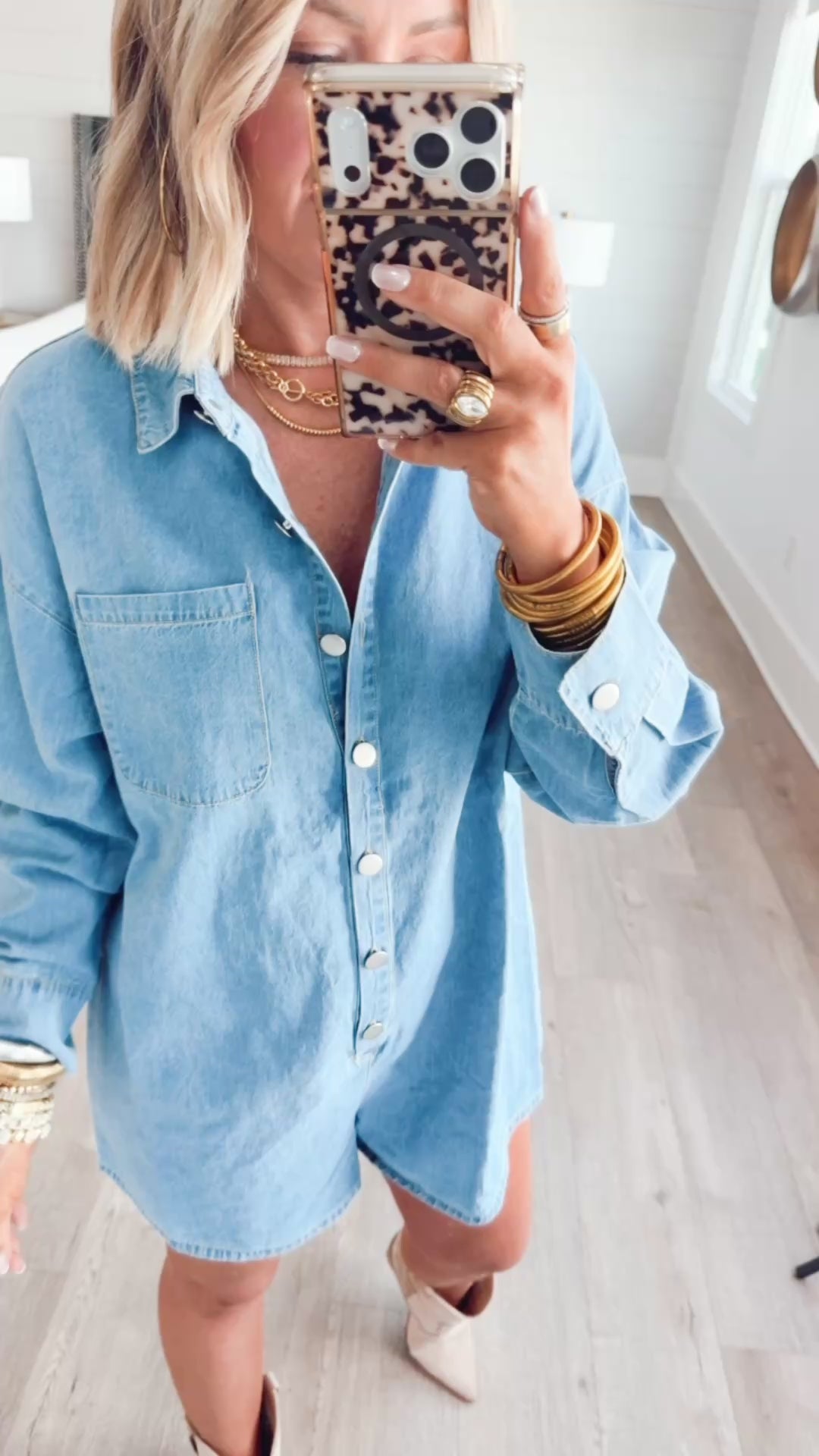Layla Denim Romper