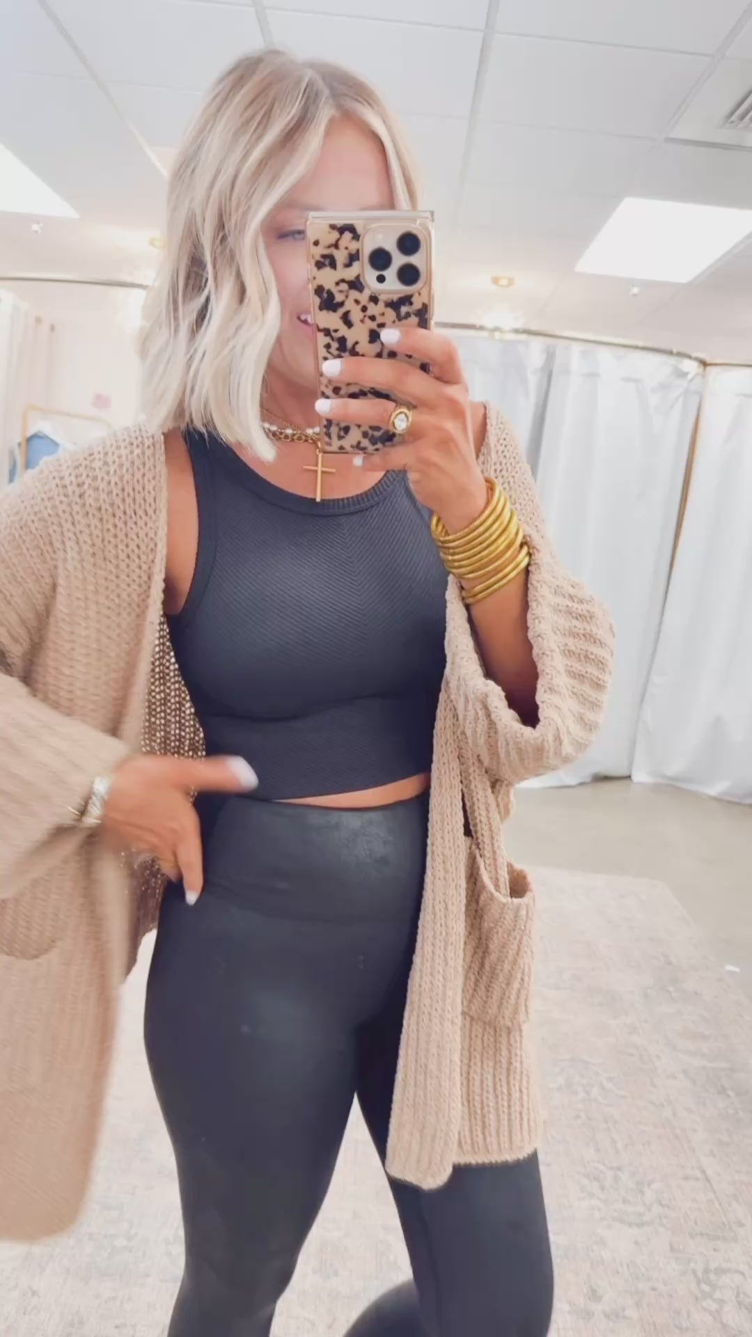 Cold Mornings Cardigan-Powder Cocoa