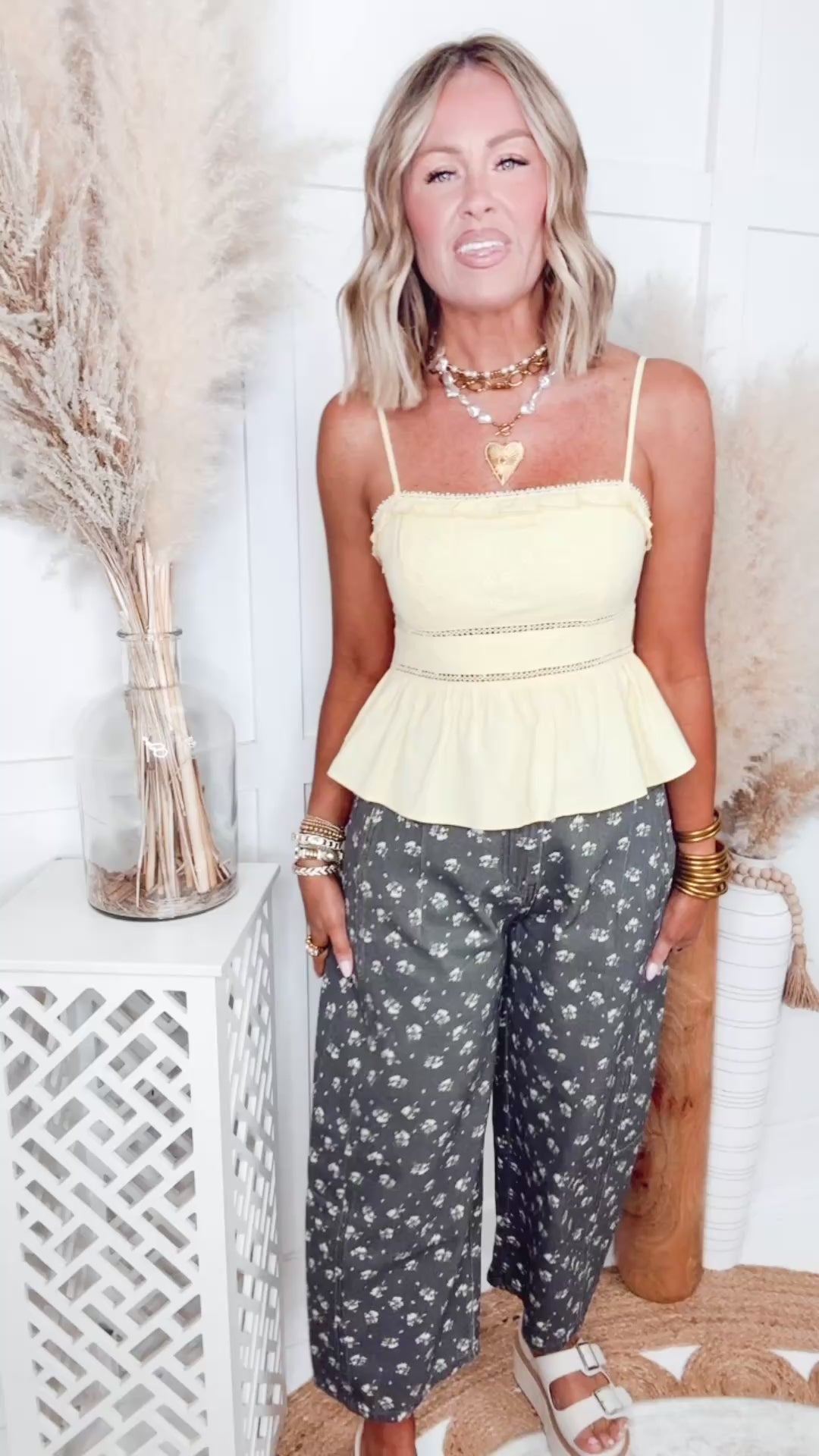 The Floral Barrel Jeans
