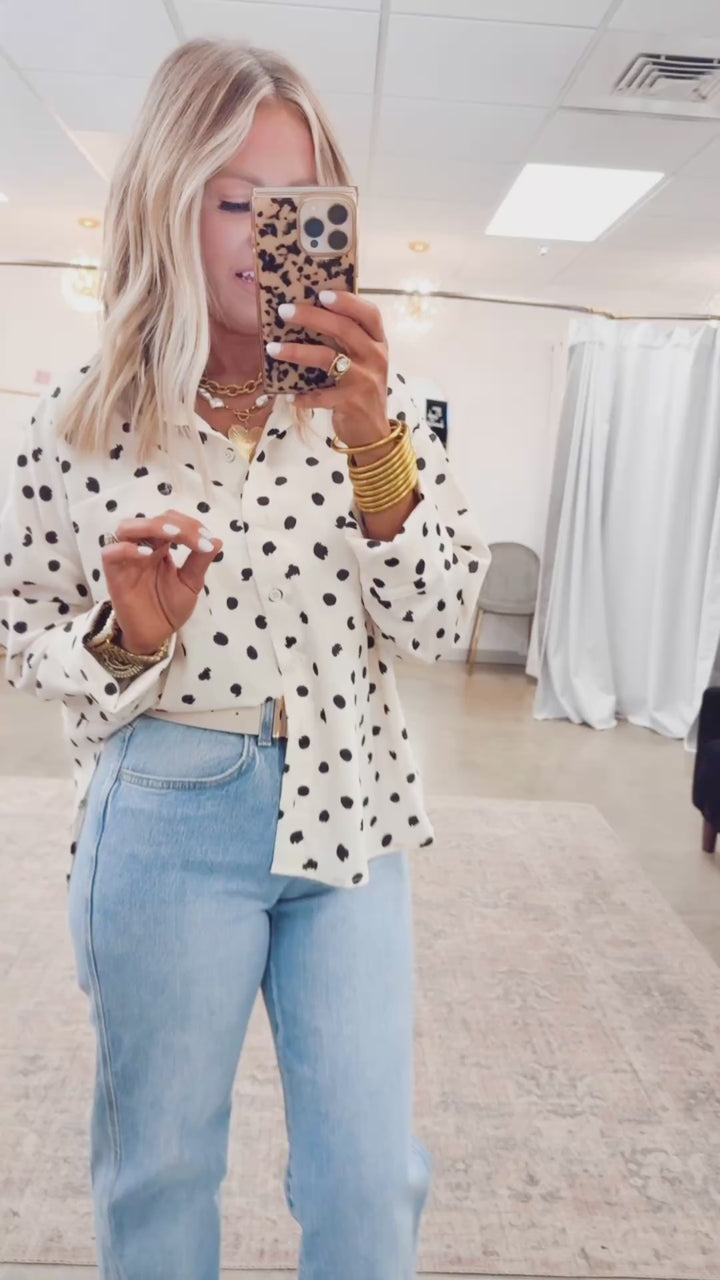 Classic Polka Dot Blouse