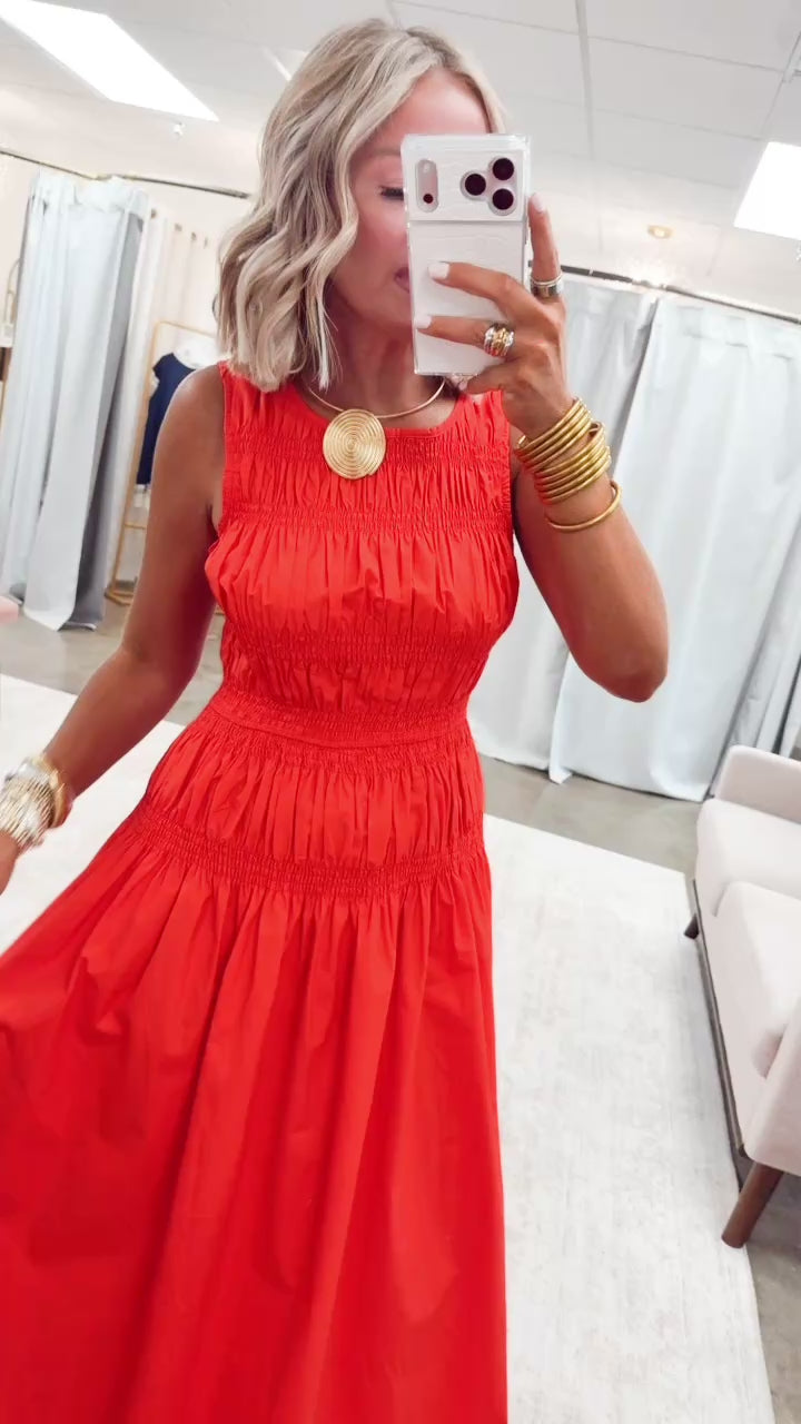 The Marisol Midi Dress-Poppy