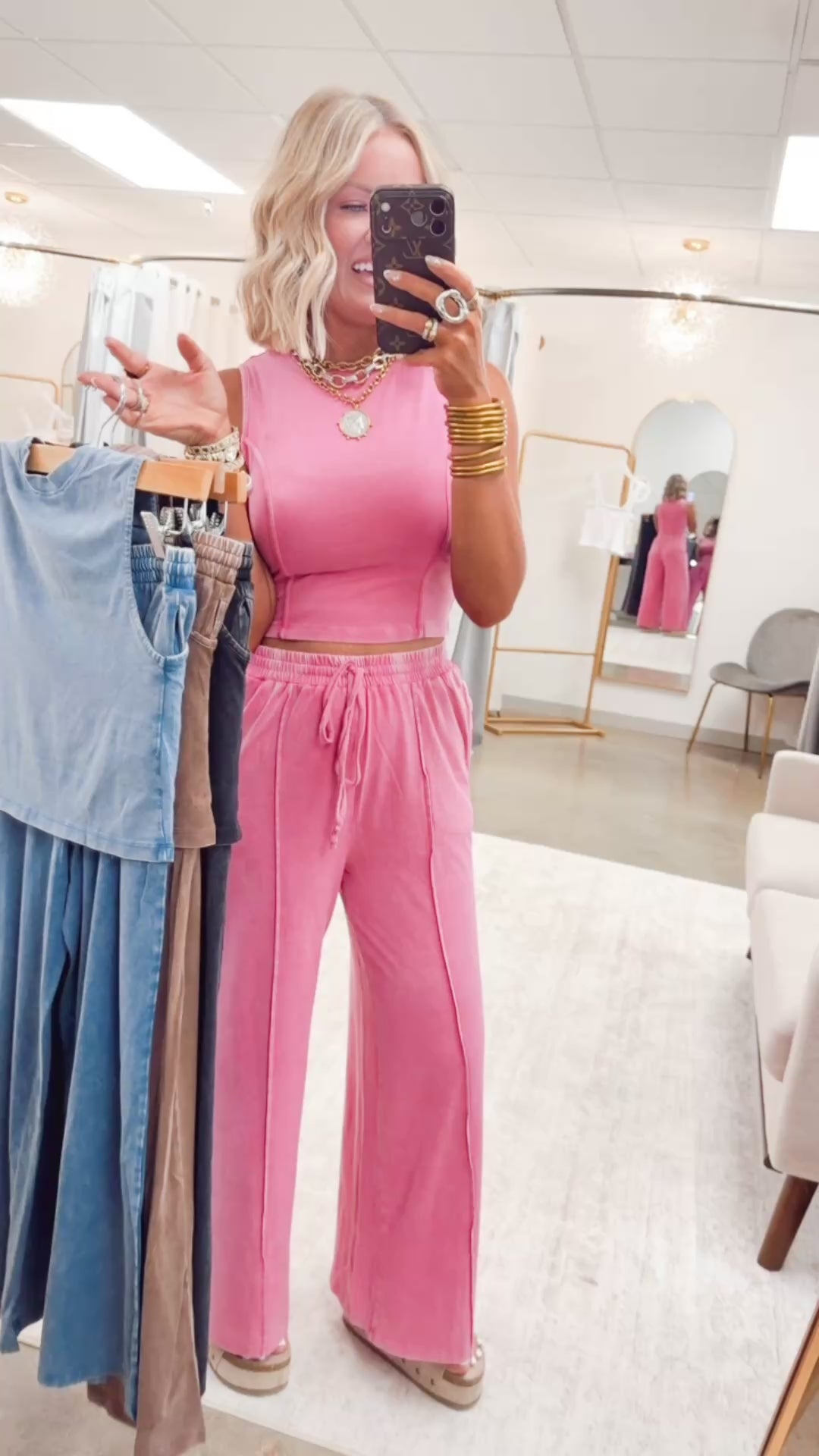The Drift Away Set-Fuchsia