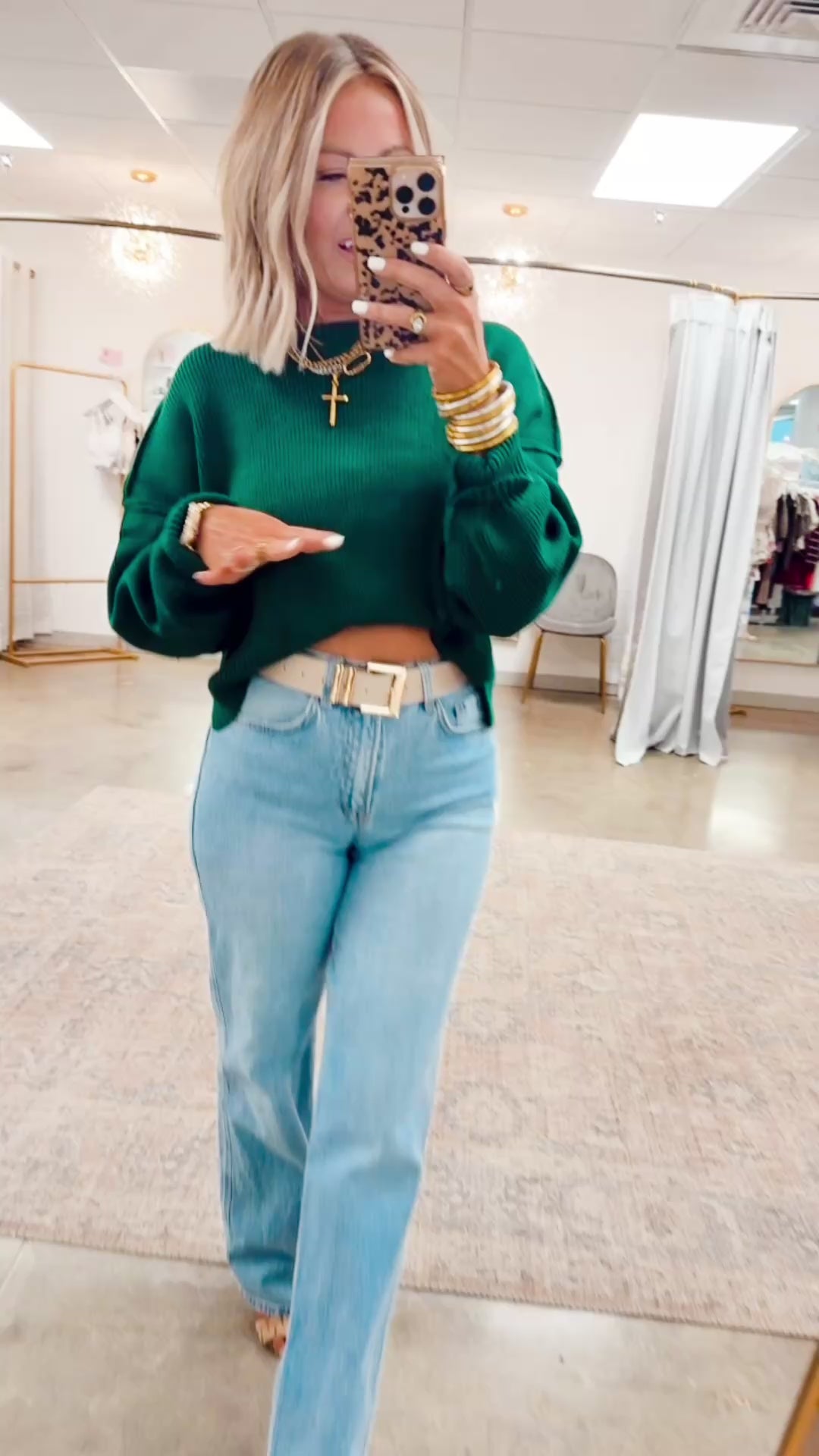 Gina Oversized Cropped Sweater