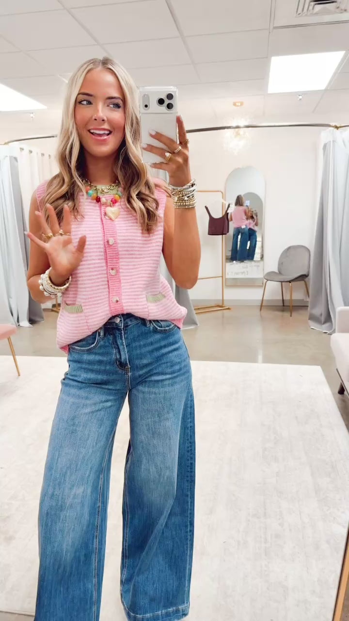 The Color Crush Vest-Pink/Lime