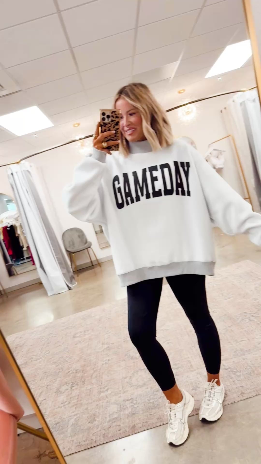 Football Reversible Mock Neck Sweatshirt