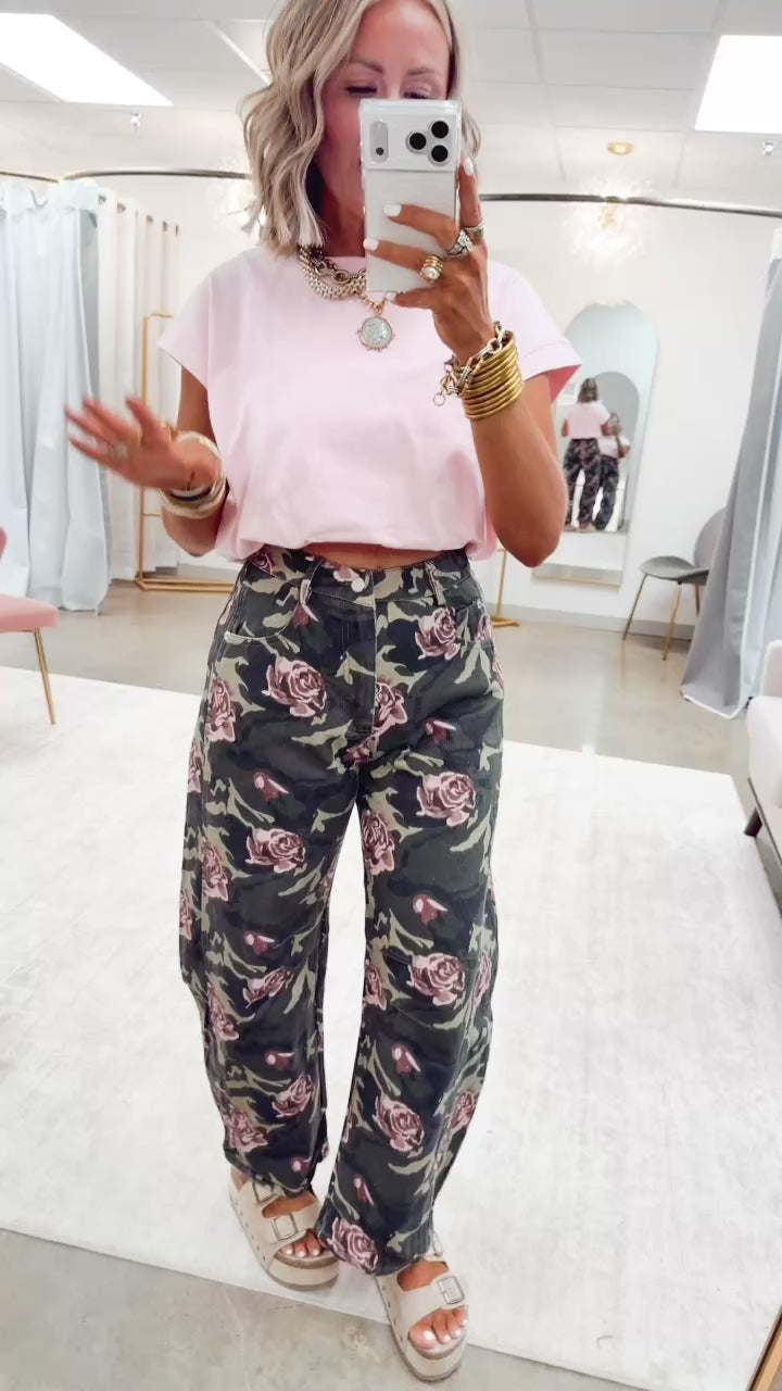 The Rose Command Barrel Jean