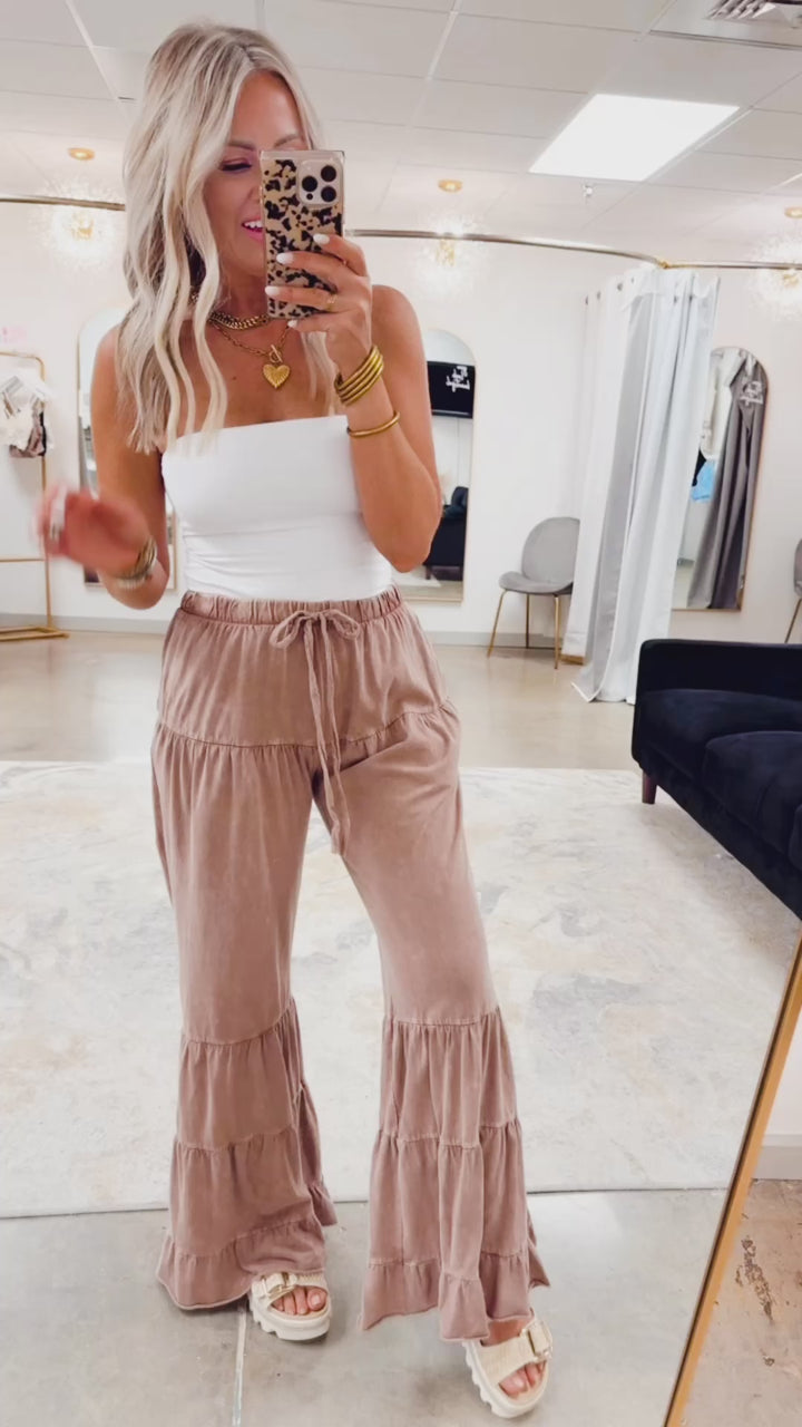 Luna Flare Pants-Espresso