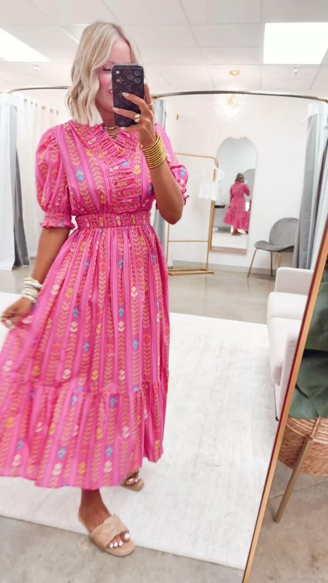 The Peony Palace Midi Dress