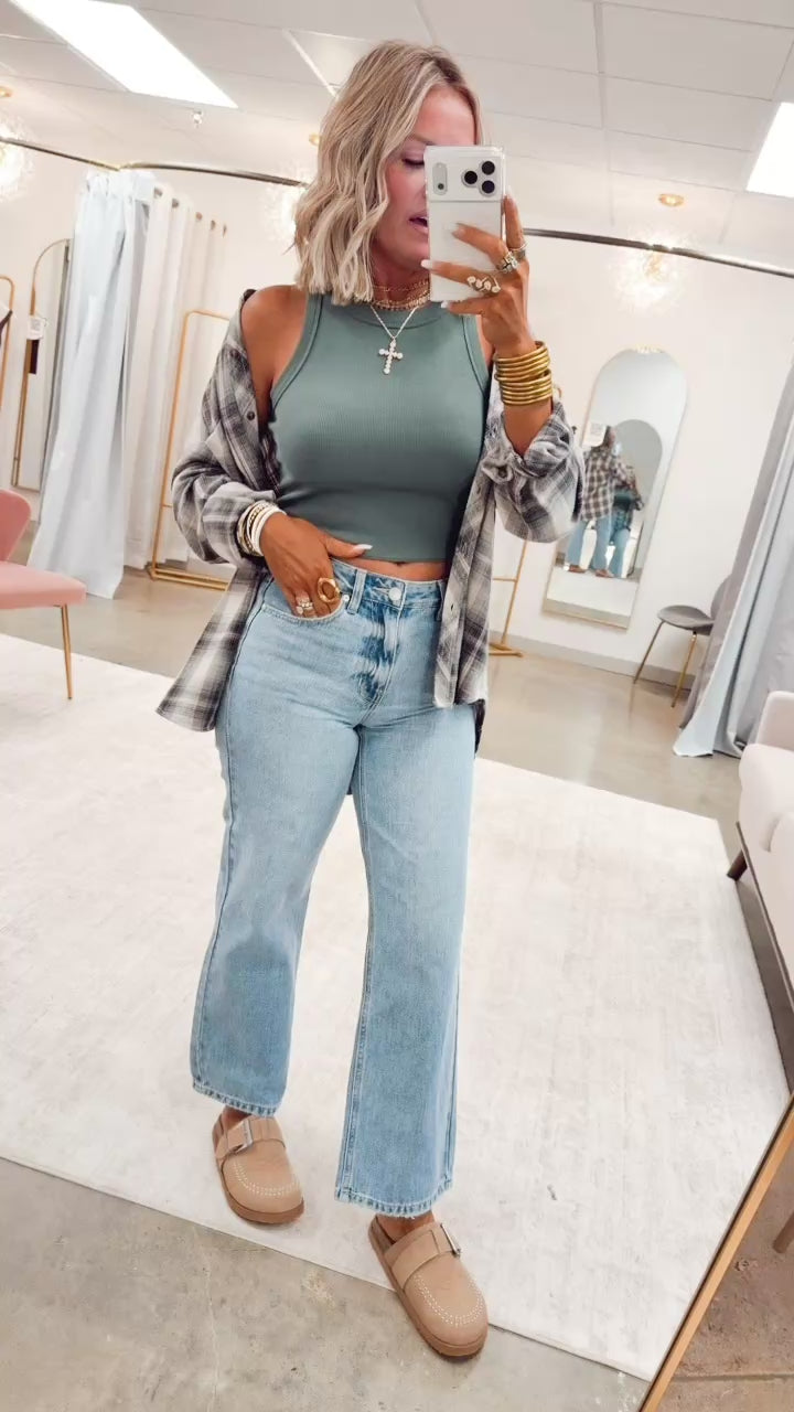 Petalwood Flannel Top