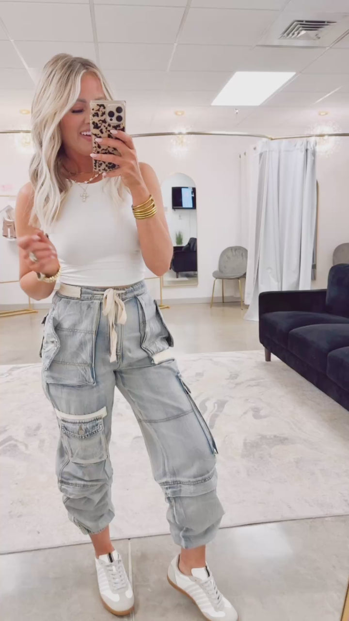 Cargo Flex Denim Joggers