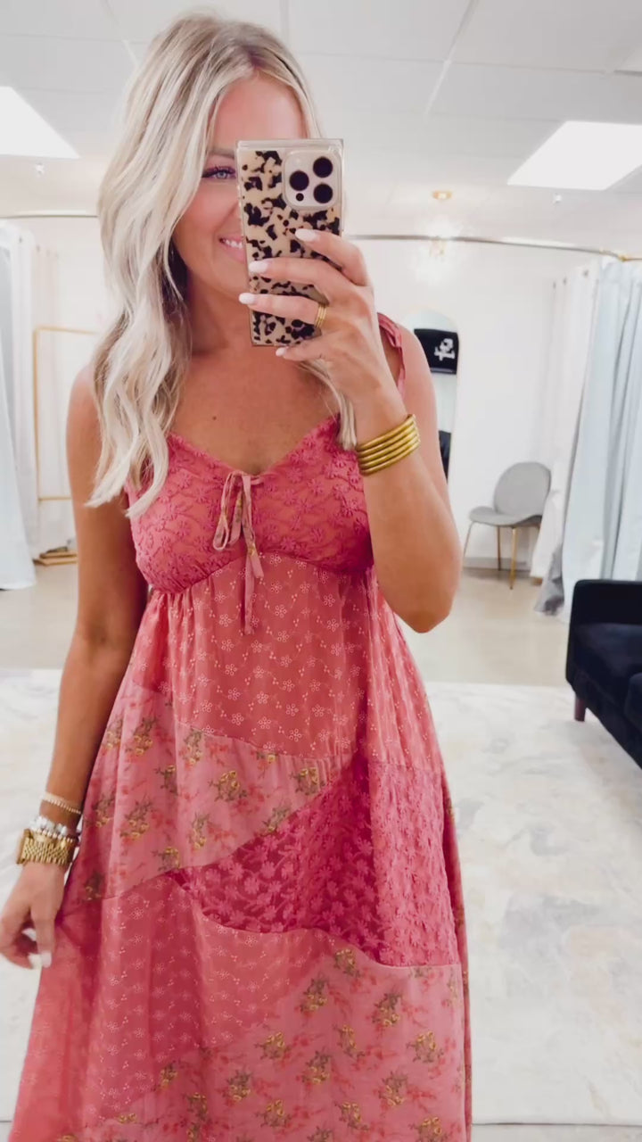 Cassidy Patch Maxi Dress