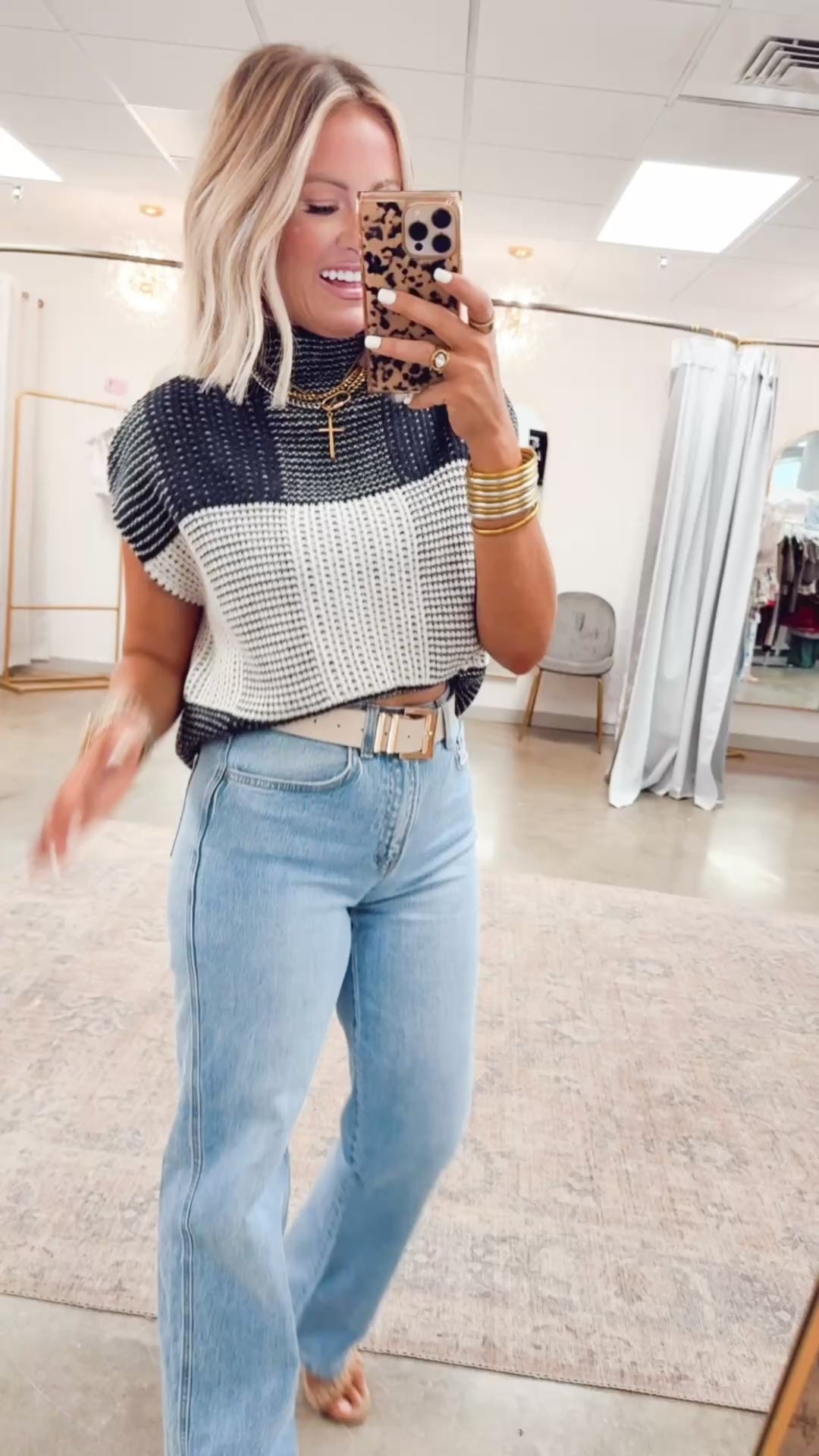 Mia High Neck Top