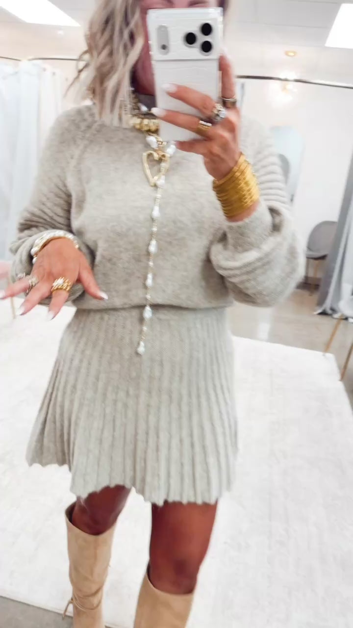 The Bradleigh Sweater Top & Skirt Set