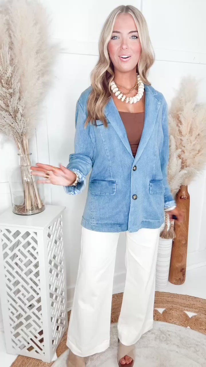 The Denim Obsession Blazer