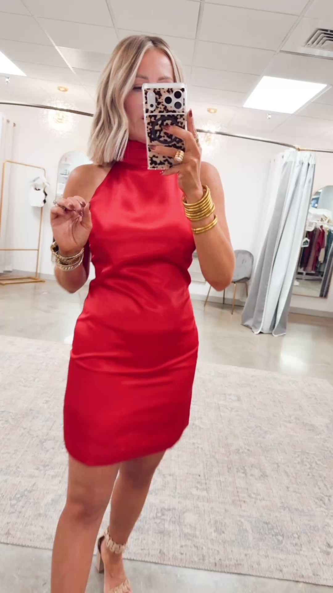 Enchanted Eve Mini Dress-Red