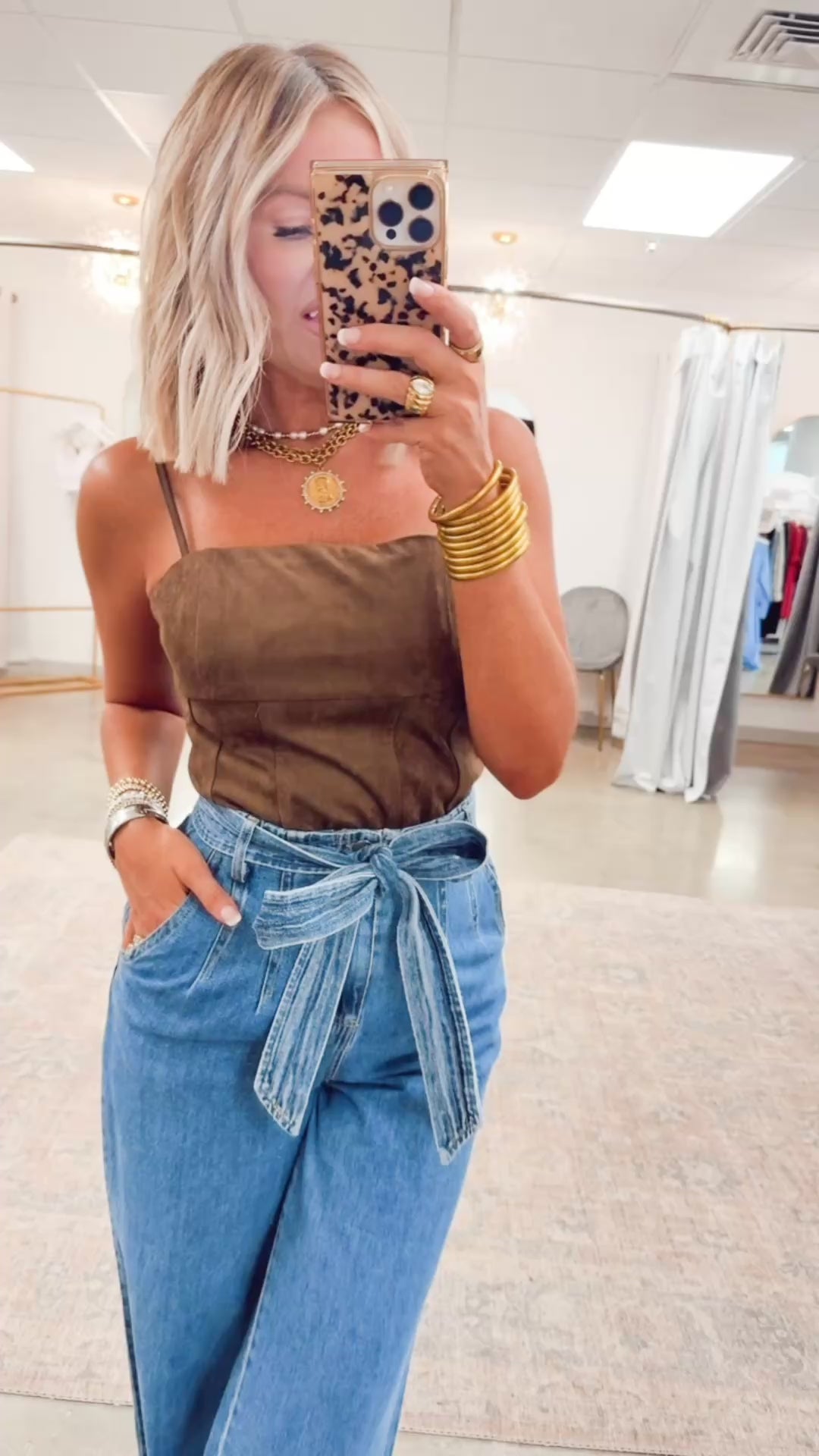 Aurelia Cami Top-Dark Oak