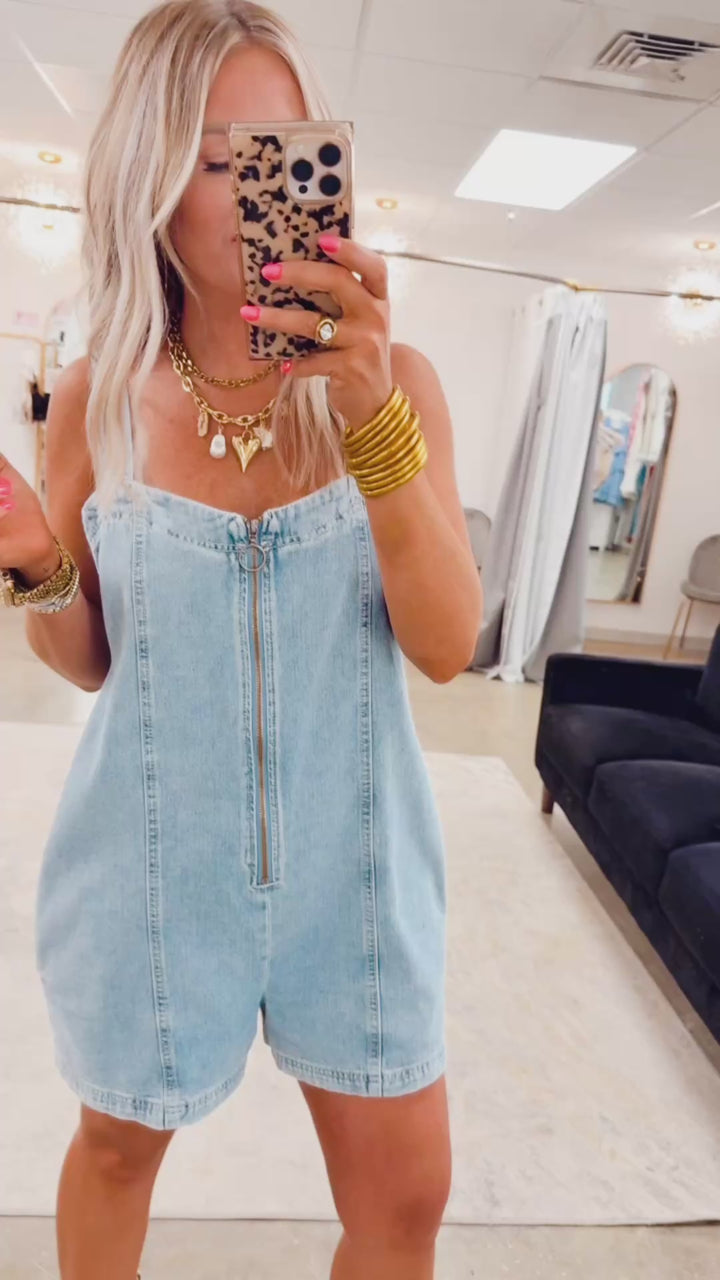 Phoenix Front Zip Romper