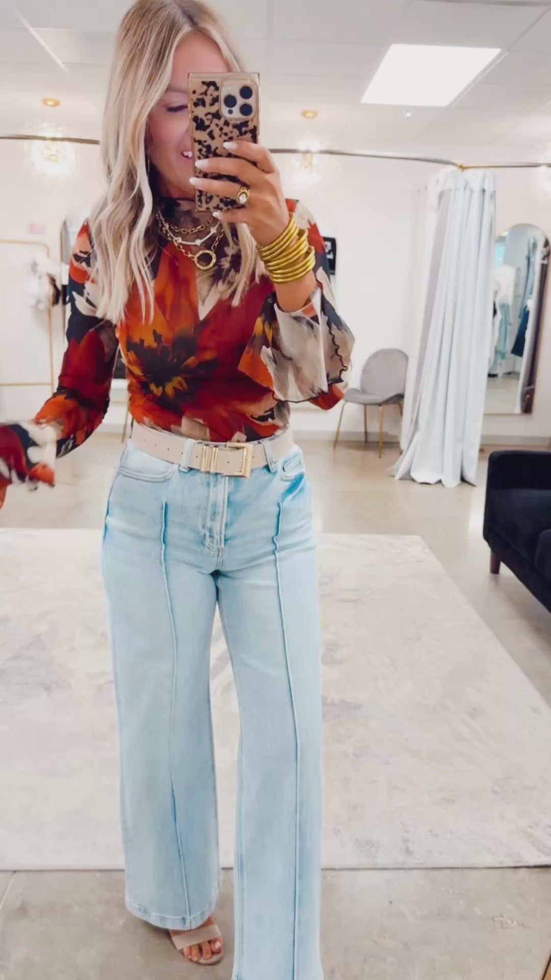 Jessie Pintuck Detailed Jeans-Light