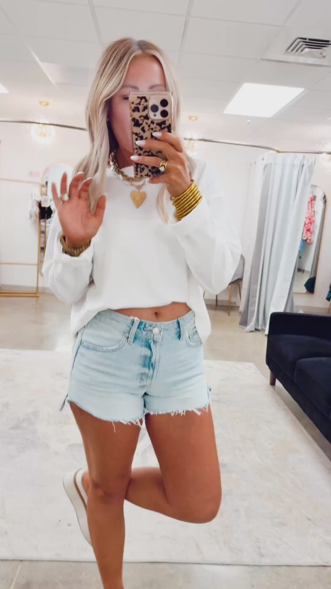 Henley Boxy Tee-Off White