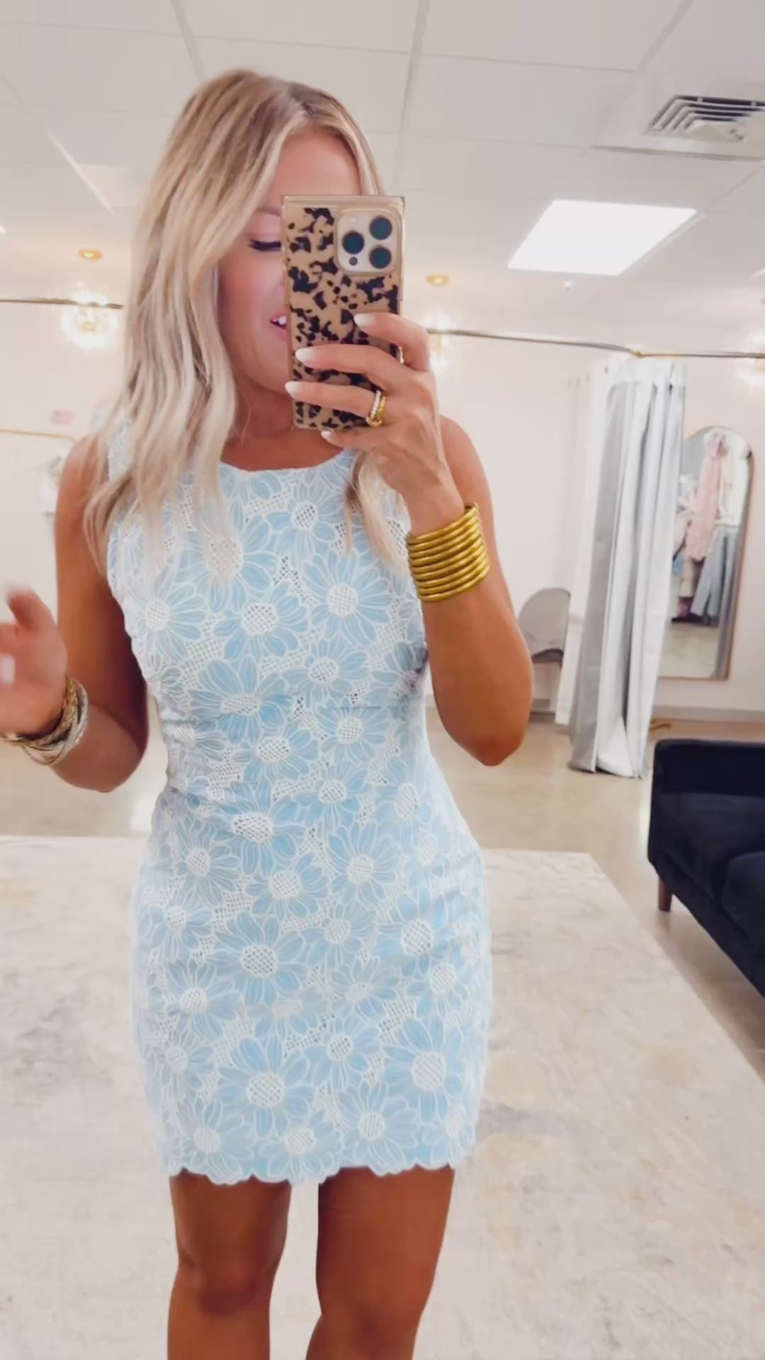 Skylar Eyelet Lace Mini Dress