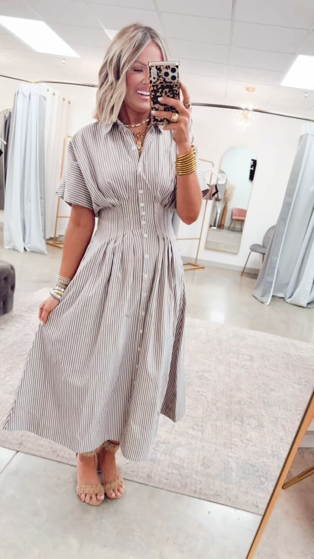 The Palm Coast Stripe Dress