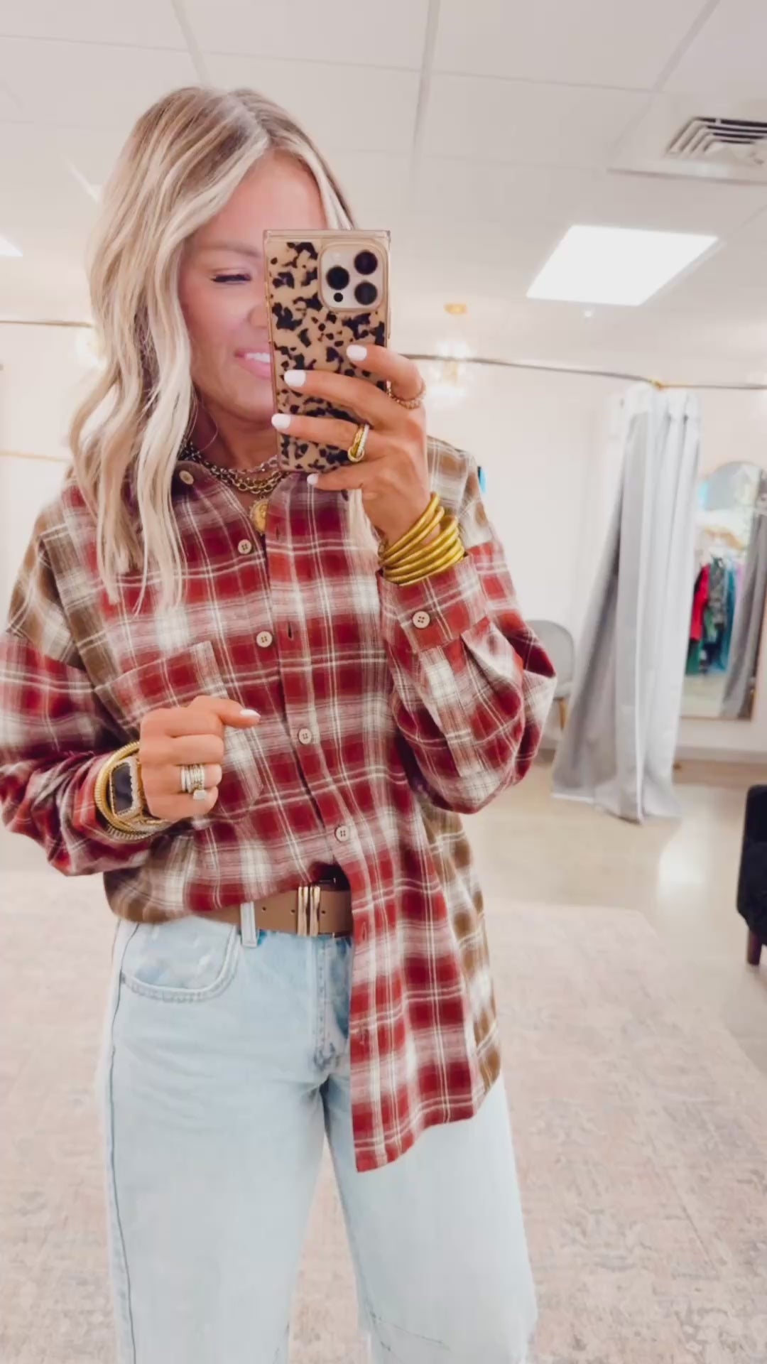 Harvest Plaid Flannel Top