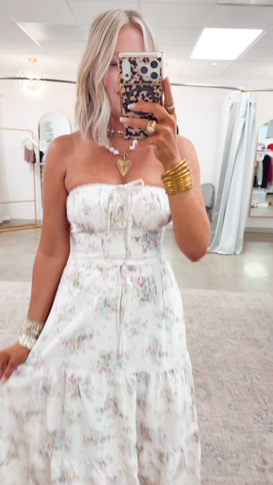 The Bloomette Top & Midi Skirt Set