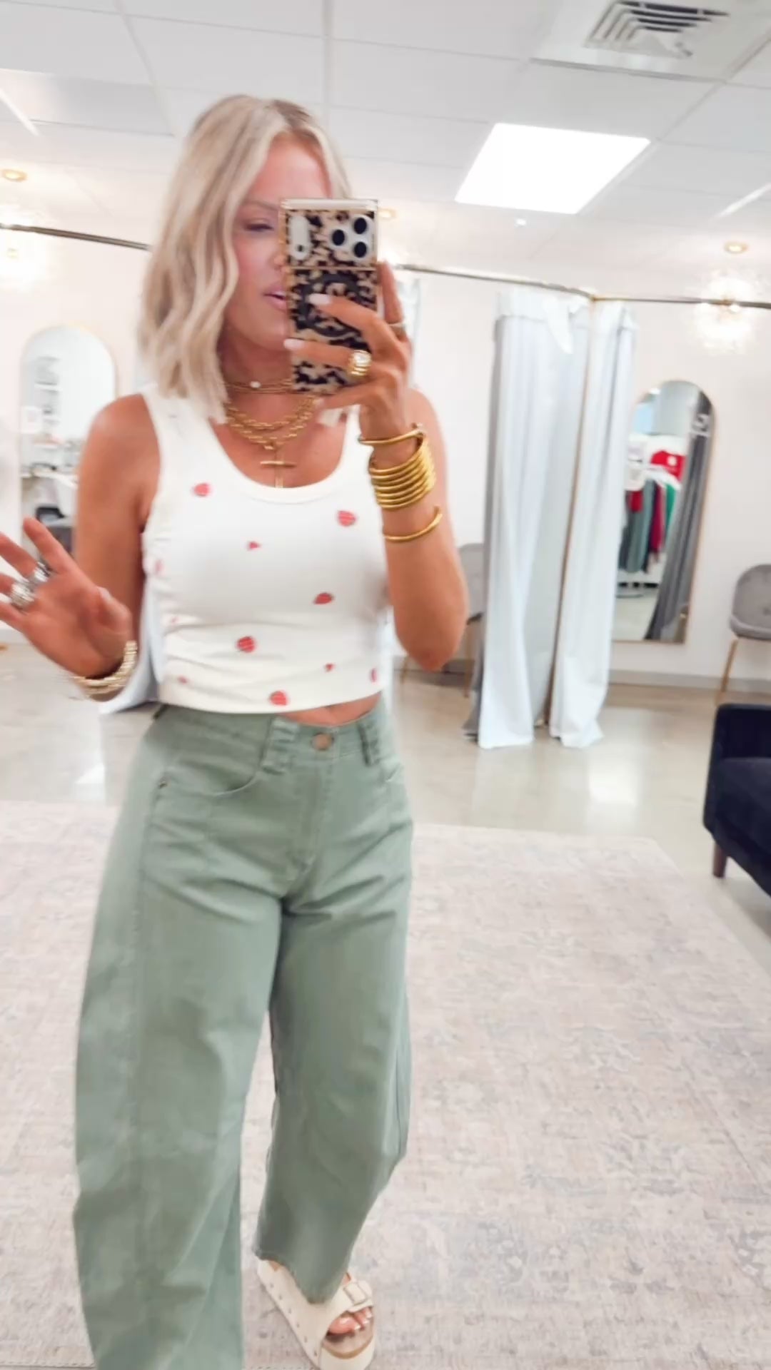 Jade Wide Leg Pintuck Pants-Olive