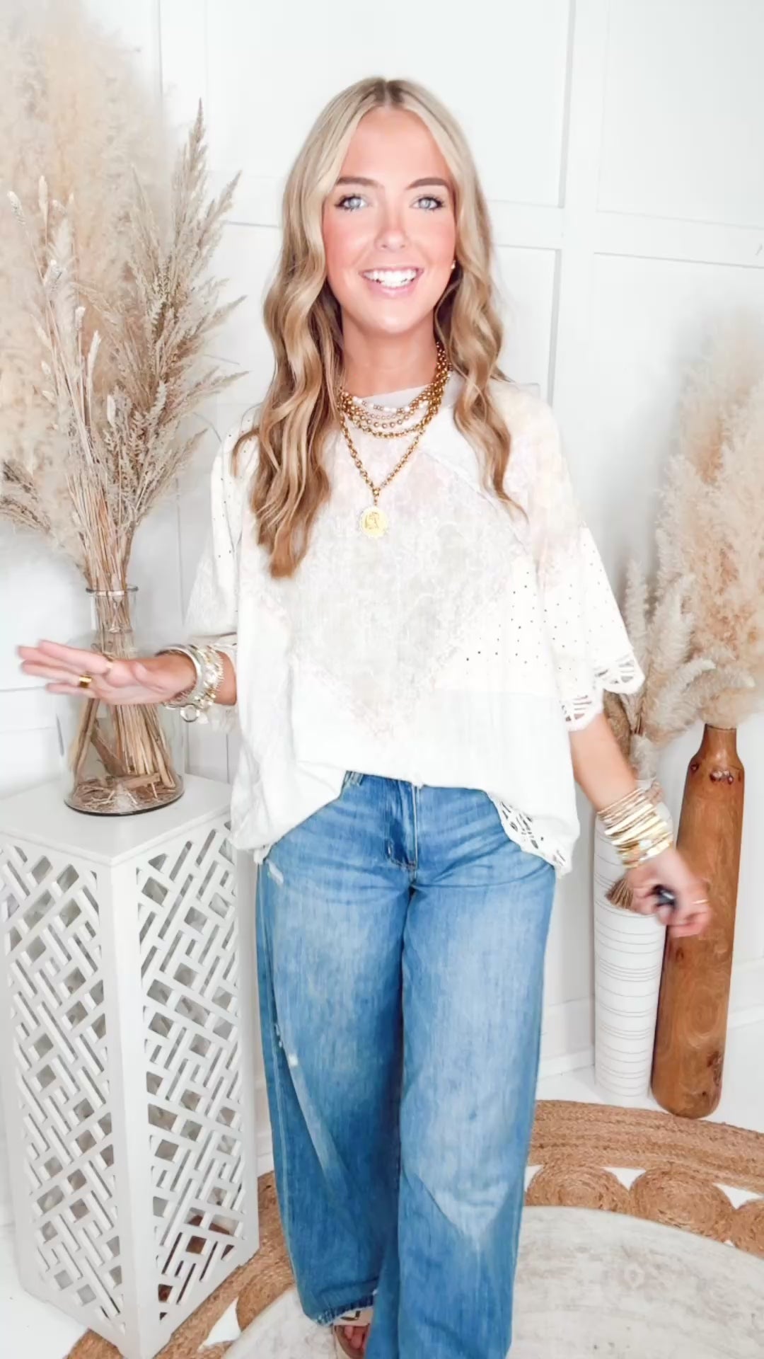 The Lila Mixed Media Top-Lavender
