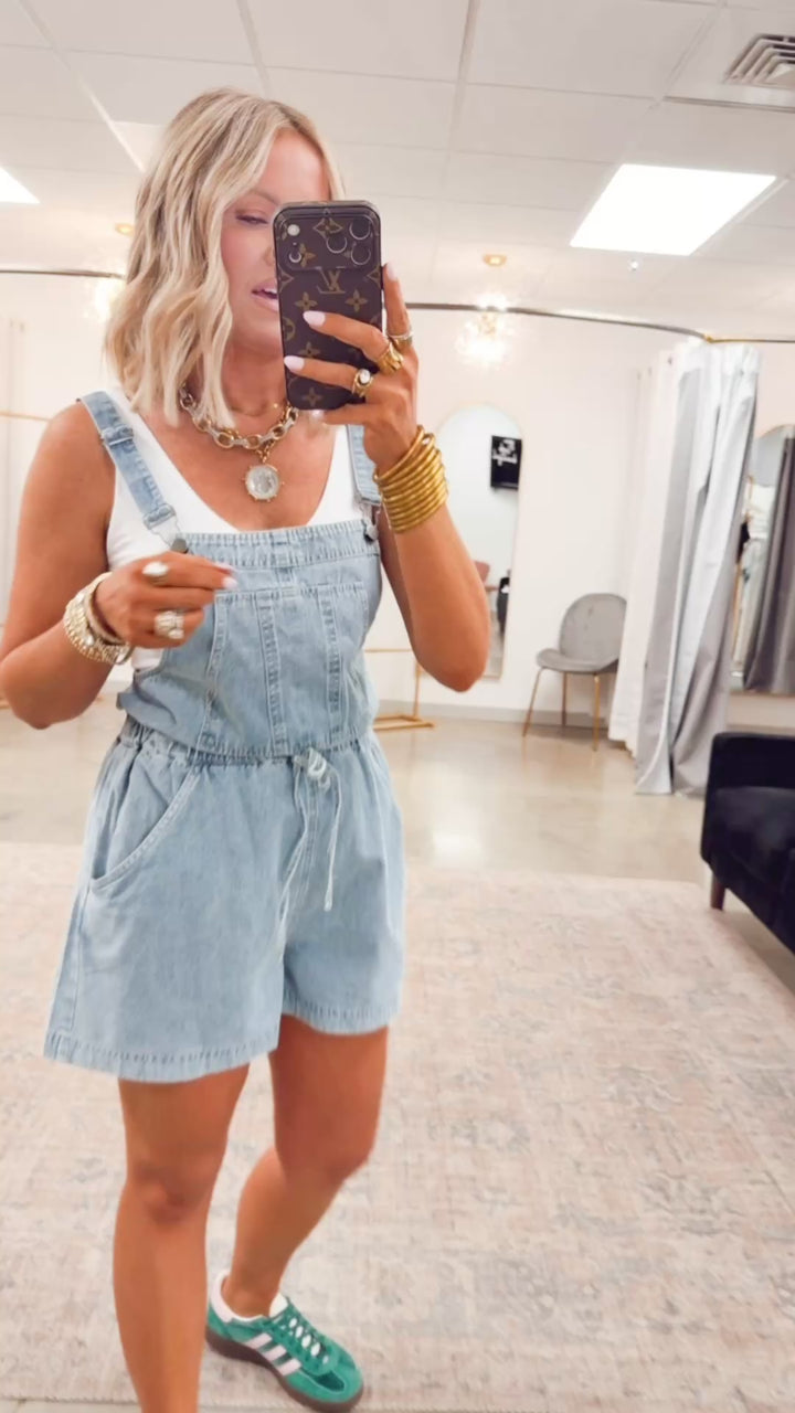 The Downtown Denim Overalls
