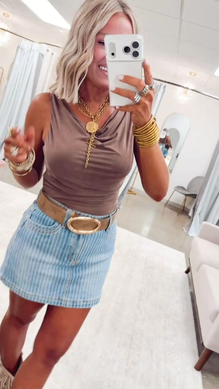 The Indie Cowl Neck Tank